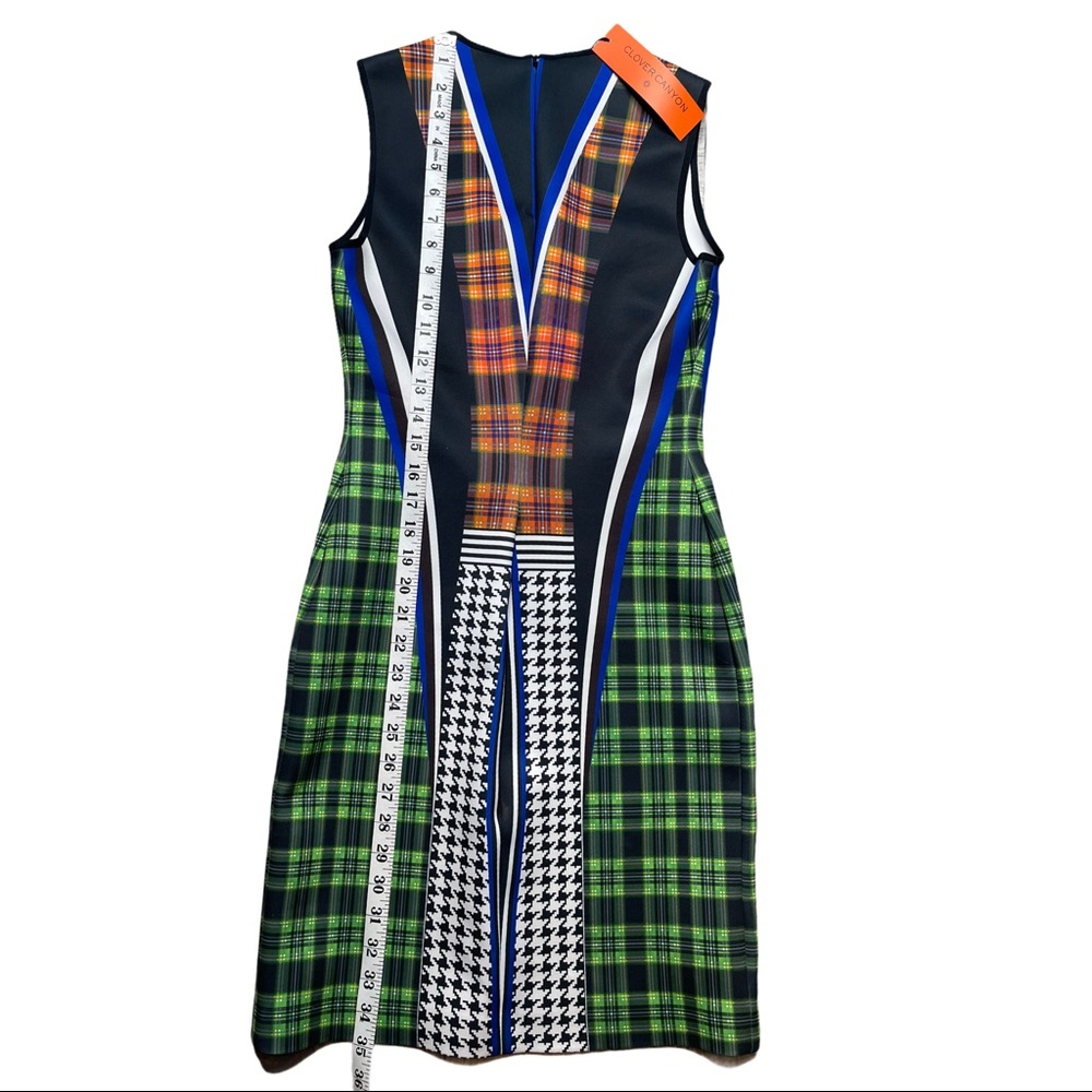 NWT CLOVER CANYON MULTICOLOR DUBLIN NEOPRENE DRESS - Picture 8 of 14